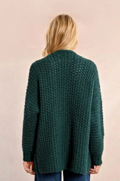 Forest Green Super Soft Open Cardigan By Molly Bracken -MODERN MILLIE Shop 133047
