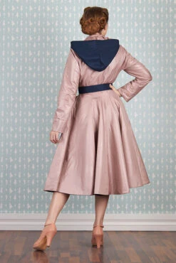 Laina-Lee Navy And Pink Reversible Water Repellent Coat By Miss Candyfloss -MODERN MILLIE Shop 1344riv pl navy studio 6