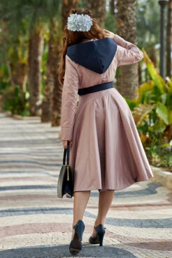 Laina-Lee Navy And Pink Reversible Water Repellent Coat By Miss Candyfloss -MODERN MILLIE Shop 1344riv pl navy web 6