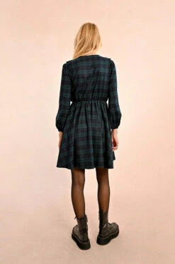Navy Plaid Ruffle Mini Dress By Molly Bracken 11 Navy Plaid Ruffle Mini Dress By Molly Bracken -MODERN MILLIE Shop 134664
