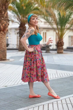 Liliko Floria Dress By Miss Candyfloss -MODERN MILLIE Shop 1367flori turq web 2