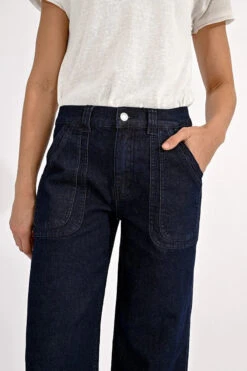 High Waisted Front Pocket Wide Leg Jeans By Molly Bracken -MODERN MILLIE Shop 136993