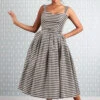 Eloise Lou Striped Silk Dress By Miss Candyfloss -MODERN MILLIE Shop 1375 2str gr studio 1