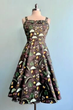 Frogs Longer Length Fold-Over Dress By Eva Rose