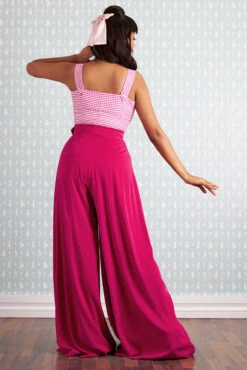 Helaina- Mai Fuchsia Jumpsuit By Miss Candyfloss -MODERN MILLIE Shop 1491linch stuio 3