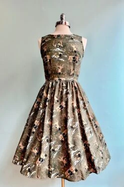 Magic Spells Badger And Mouse Vintage Dress By Retrolicious