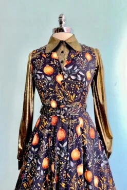 Gigi Gold Metallic Blouse By Hell Bunny -MODERN MILLIE Shop 14B2A019 DA9F 4BDD A615 95AB7453623E