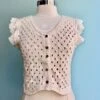 Crochet Vest In Ivory By Tulip B. -MODERN MILLIE Shop 14D0AE85 C43C 40EB 9029 B94BC1FD9ADE