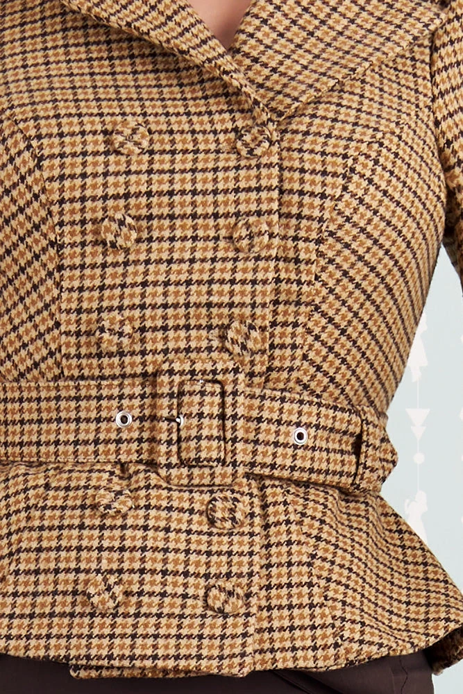 Ortnsia-Dora Trumpet Sleeve Blazer By Miss Candyfloss Ortnsia-Dora Trumpet Sleeve Blazer By Miss Candyfloss -MODERN MILLIE Shop 1507tarta brown stuiod 4