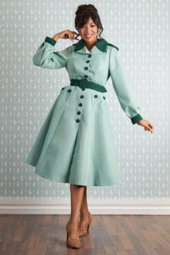 Aude Minty Water Resistant Trench Coat By Miss Candyfloss 5 Aude Minty Water Resistant Trench Coat By Miss Candyfloss -MODERN MILLIE Shop 1511li mint studio 5