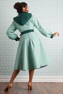 Aude Minty Water Resistant Trench Coat By Miss Candyfloss 6 Aude Minty Water Resistant Trench Coat By Miss Candyfloss -MODERN MILLIE Shop 1511li mint studio 6