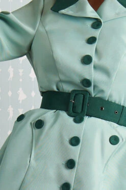 Aude Minty Water Resistant Trench Coat By Miss Candyfloss 7 Aude Minty Water Resistant Trench Coat By Miss Candyfloss -MODERN MILLIE Shop 1511li mint studio 7