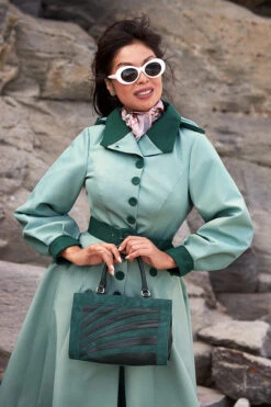 Aude Minty Water Resistant Trench Coat By Miss Candyfloss 8 Aude Minty Water Resistant Trench Coat By Miss Candyfloss -MODERN MILLIE Shop 1511li mint web 4