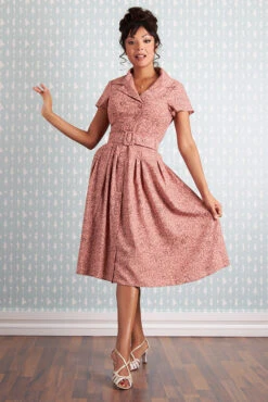 Grace-Pia Rose Coat Dress By Miss Candyfloss