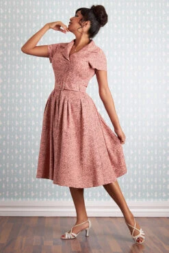 Grace-Pia Rose Coat Dress By Miss Candyfloss -MODERN MILLIE Shop 1518 3flo studio 2