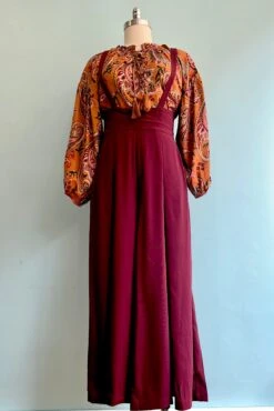 Toffee Paisley Print Long Sleeve Top -MODERN MILLIE Shop 152F3EA0 609B 446C 92E0 53233FF21CDA