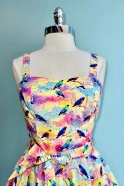 Rainbow Bird Lori Dress By Miss Lulo -MODERN MILLIE Shop 154F8EC5 30A7 4AE8 8827 7757DD9D4F34