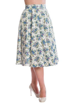 Wild Flower Circle Skirt By Banned 8 Wild Flower Circle Skirt By Banned -MODERN MILLIE Shop 162755963406 29 SK25354OFFWHTTP10452BLUE 0455