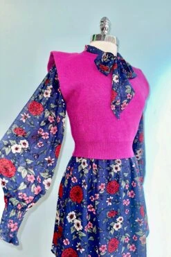 Camellia Navy Floral Mini Dress By Hell Bunny -MODERN MILLIE Shop 16447F8B 7722 43F5 9388 D6A73D0B82F2