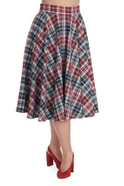 Boat Day Plaid Circle Skirt By Banned 8 Boat Day Plaid Circle Skirt By Banned -MODERN MILLIE Shop 1659340181SK25418NAVY2