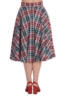 Boat Day Plaid Circle Skirt By Banned 9 Boat Day Plaid Circle Skirt By Banned -MODERN MILLIE Shop 1659340181SK25418NAVY3