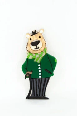FINAL SALE Dr. Watson Bear Brooch* By Daisy Jean
