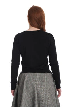 Scandi Fox Cardigan In Black By Banned -MODERN MILLIE Shop 1673854232CA21170BLK 397