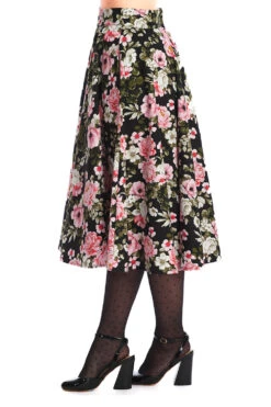 Final Sale Pink Blooms Swing Skirt By Banned -MODERN MILLIE Shop 1673876036SK25506BLACKBL14167WHITE 662