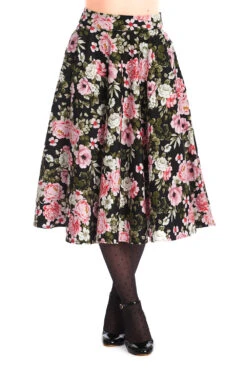 Final Sale Pink Blooms Swing Skirt By Banned -MODERN MILLIE Shop 1673876036SK25506BLACKBL14167WHITE 664