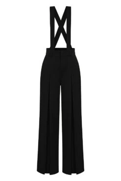 The Classic Suspender Pants In Black By Banned -MODERN MILLIE Shop 1674121546TR31187BLK 1