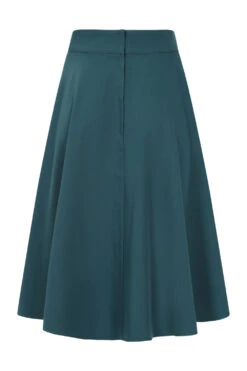 Teal Book Club Full Skirt By Banned -MODERN MILLIE Shop 1674138131SK25515 Teal 3