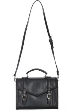 Black Satchel Mirabelle Handbag By Banned