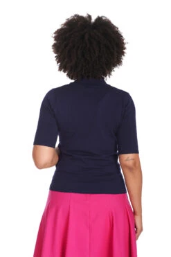 Navy Bow Collared Short Sleeve Sweater By Banned 7 Navy Bow Collared Short Sleeve Sweater By Banned -MODERN MILLIE Shop 169053883406 30 SK25514PINKJP57158NAVY 829