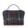 Navy Plaid Satchel Handbag By Banned -MODERN MILLIE Shop 1705922837BG34486NAVY1