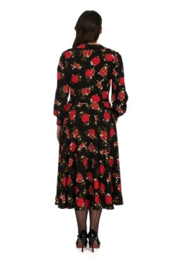 Pomegranate Shirt Dress By Banned -MODERN MILLIE Shop 1705928615DR17127BLK3521