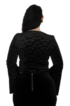Voodoo Lady Gothic Bat Top By Banned -MODERN MILLIE Shop 1706000114TP10660BLK 3