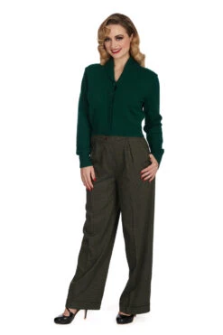 Forest Green Violet Cardigan By Banned -MODERN MILLIE Shop 1706030977CA21201BOTTLEGREEN3181