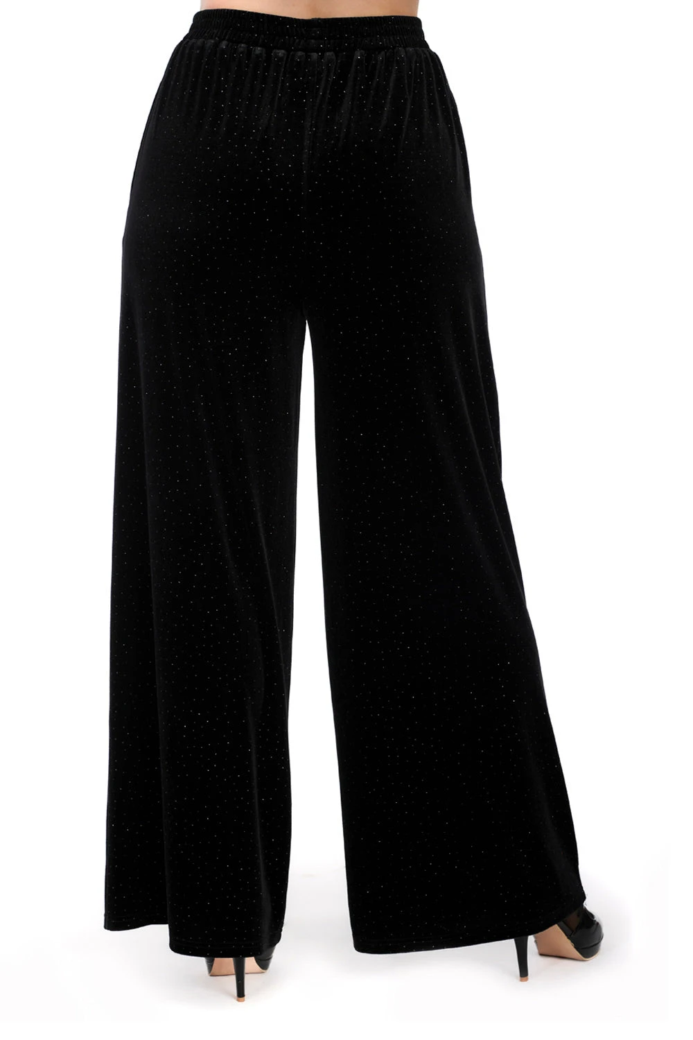 Jersey Glitter Black Velvet Pants by Banned Jersey Glitter Black Velvet Pants By Banned -MODERN MILLIE Shop 1706033058TR31252TP10639BLK3404