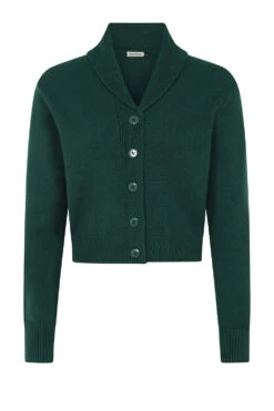 Forest Green Violet Cardigan By Banned -MODERN MILLIE Shop 1706719731CA21201 BottleGreen 1