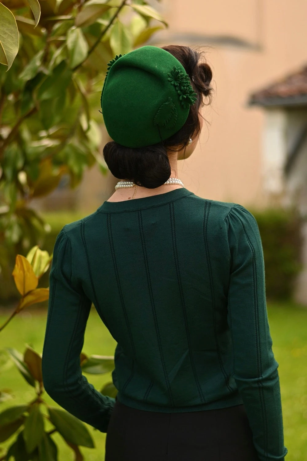 Green Shelly Knit Top by Hearts & Roses London Green Shelly Knit Top By Hearts & Roses London -MODERN MILLIE Shop 1720516684747GREEN2BACKLOWRES