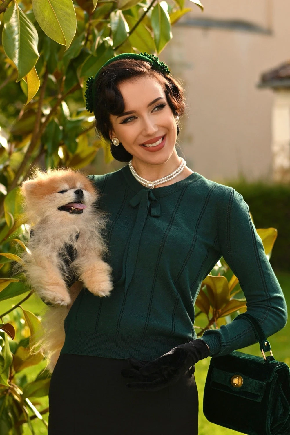 Green Shelly Knit Top by Hearts & Roses London Green Shelly Knit Top By Hearts & Roses London -MODERN MILLIE Shop 1720516684747GREEN4FRONTLOWRES 1