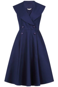 Isla Swing Dress In Navy By Banned 4 Isla Swing Dress In Navy By Banned -MODERN MILLIE Shop 1721894327DR17058 Blue 1