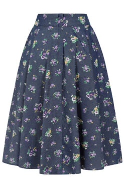 Chambray Bloom Skirt By Banned -MODERN MILLIE Shop 1721900475SK25688 3