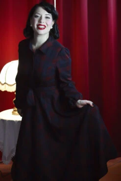 Kim Tartan Swing Dress By Hearts & Roses London -MODERN MILLIE Shop 17225914594943front2lowres