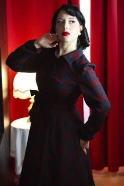 Kim Tartan Swing Dress By Hearts & Roses London -MODERN MILLIE Shop 17225914594943side2lowres