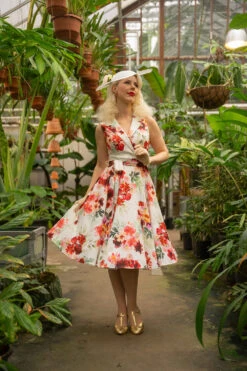 Adelyn Floral Swing Dress By Hearts & Roses London -MODERN MILLIE Shop 1734359949779 3