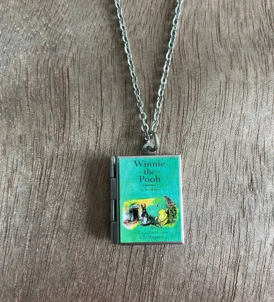 Winnie the Pooh Book Locket Necklace by Marshall and Rose Winnie The Pooh Book Locket Necklace By Marshall And Rose -MODERN MILLIE Shop 17b240e859f4b85dcd708cd1f5ad89d483704cc224c4d4a7846063a491f002b7