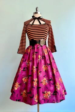 Black And Orange Striped Cut-Out Neck Top 6 Black And Orange Striped Cut-Out Neck Top -MODERN MILLIE Shop 18EAB42A ECF8 4DA4 8236 94F725BECDA4