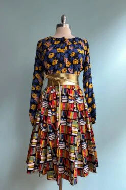 Blue And Pink Floral Top By Compania Fantastica -MODERN MILLIE Shop 191B87E8 5F5A 49C2 911B AFAAC42A311E