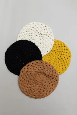 Crochet Beret In Assorted Colors!